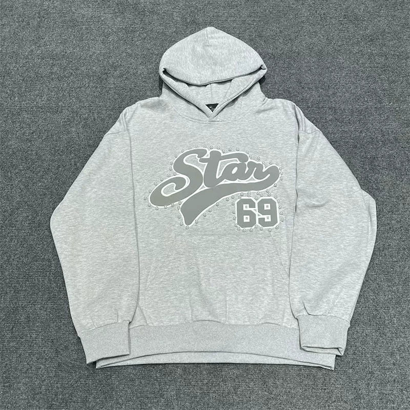 Broken Planet Star 69 Pearl Detail Graphic Hoodie (3 Colors)