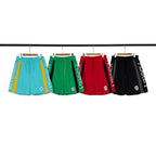 Broken Planet Side Letter Print Color‑Block Sport Shorts (4 Colors)
