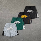 Broken Planet Curved Seam Graffiti Basketball Shorts‑4 Colors