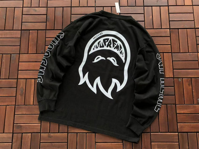 Supreme Graphic Long Sleeve T-Shirt - Black Hover Image