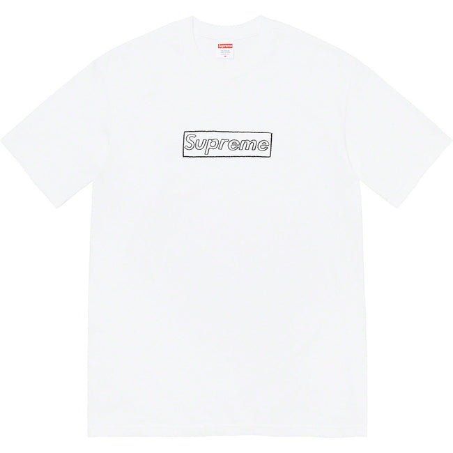 Supreme Chalk Box Logo Cotton Tee – White Hover Image