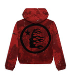 Hellstar Sports Red Tye-Dye Skull Hoodie