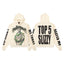 Vintage "Godspeed" Top 5 Slizzy Oversized Beige Hoodie