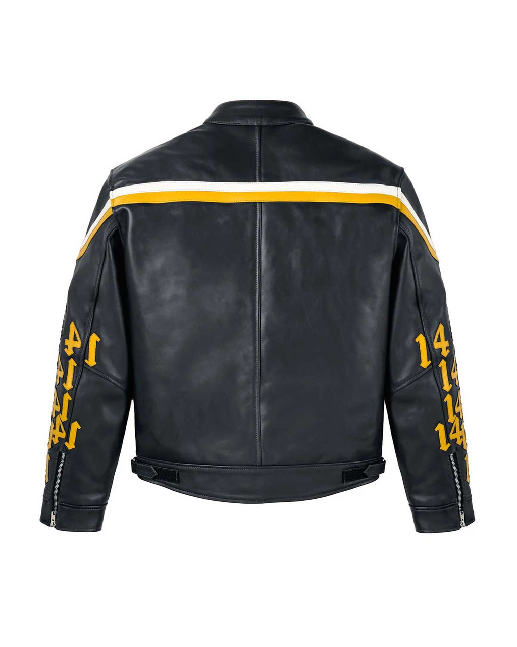 Vale Forever 14 Moto Leather jacket Black/Yellow