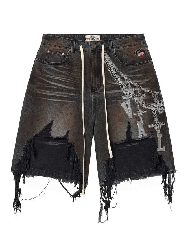 Vale Forever Chain Jorts Black Hover Image