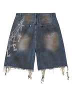 Vale Forever Chain Jorts Blue