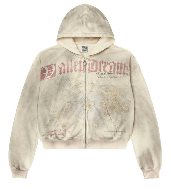 Vale Forever Guardian Zip Up Hoodie Cream Hover Image