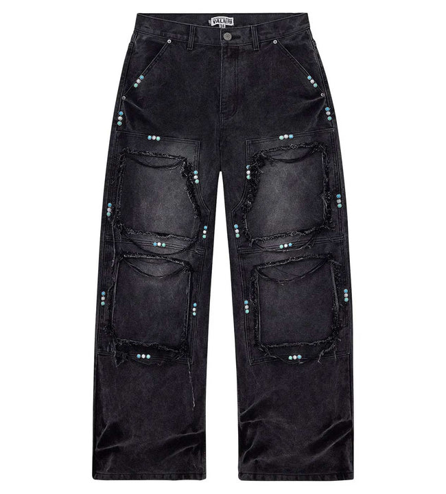 Vale Forever GEM Painters Denim Pants Black Hover Image