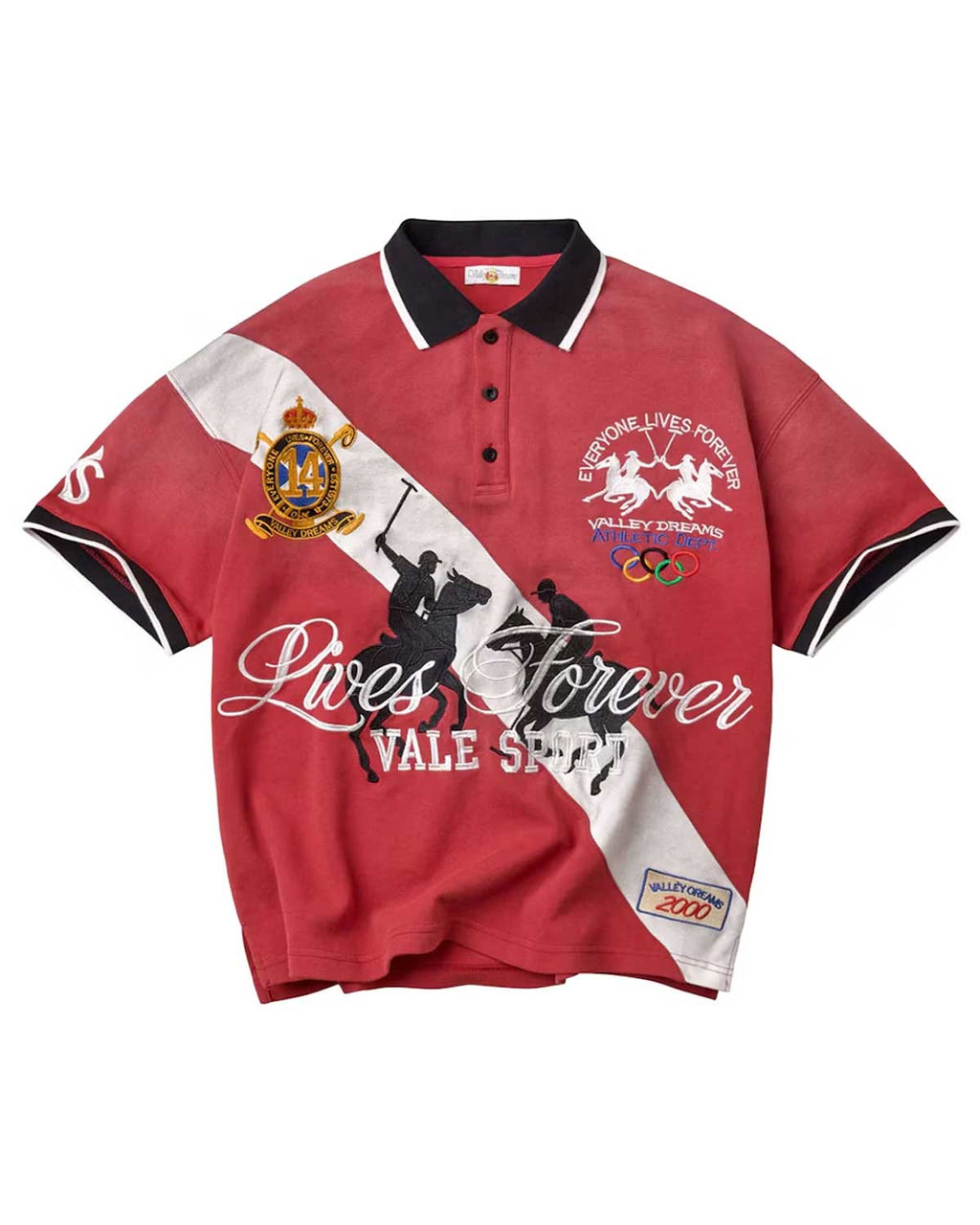 Vale Forever London Polo Tee Red