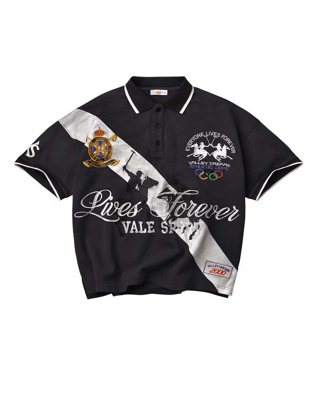 Vale Forever Panda Polo Black Hover Image