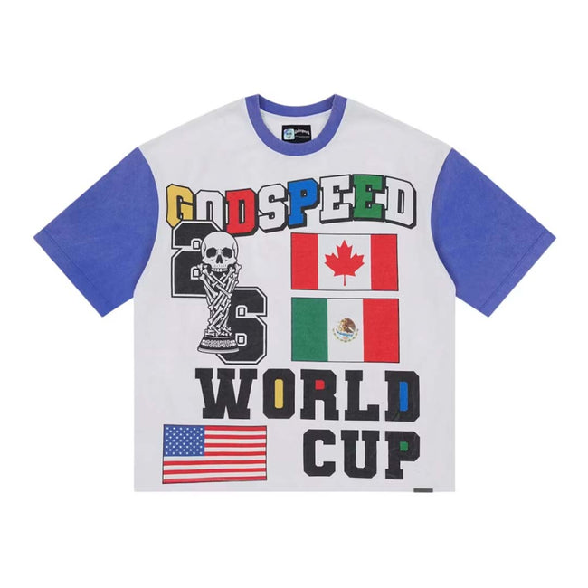 Godspeed '26 GSWC Vintage Tee White Blue Hover Image