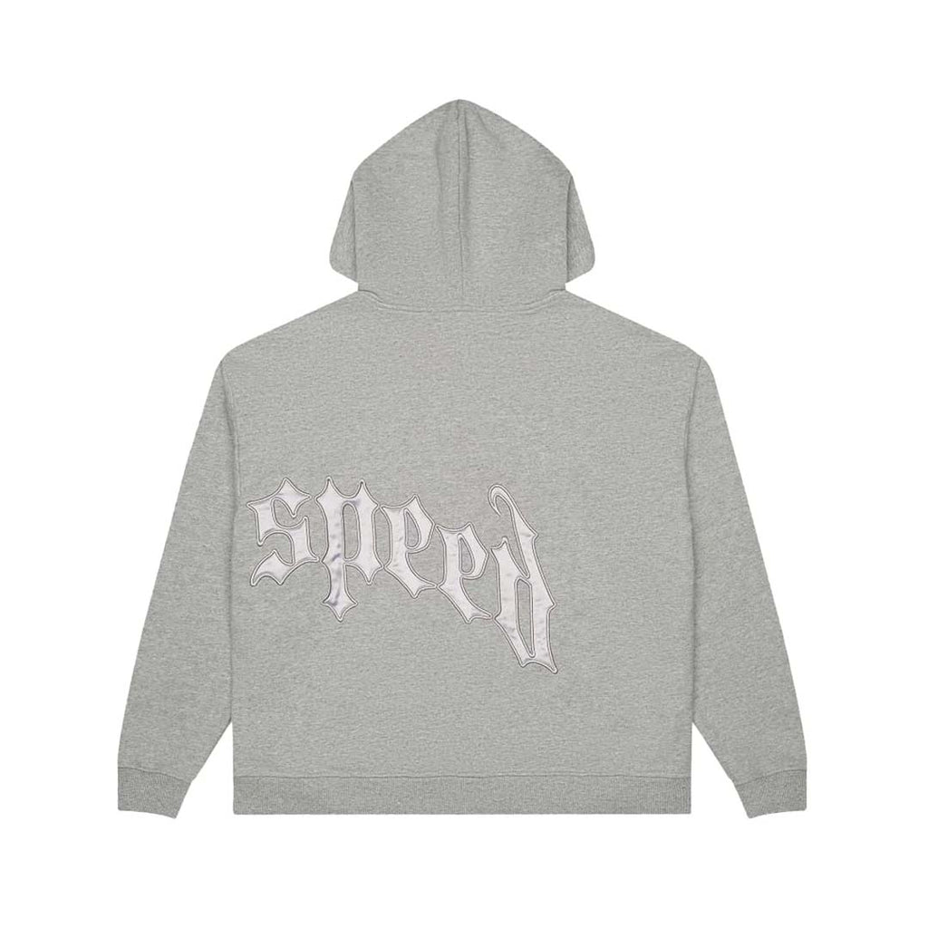 Godspeed Grey Silver Satin Sweatsuit Hoodie & Sweatpants Set