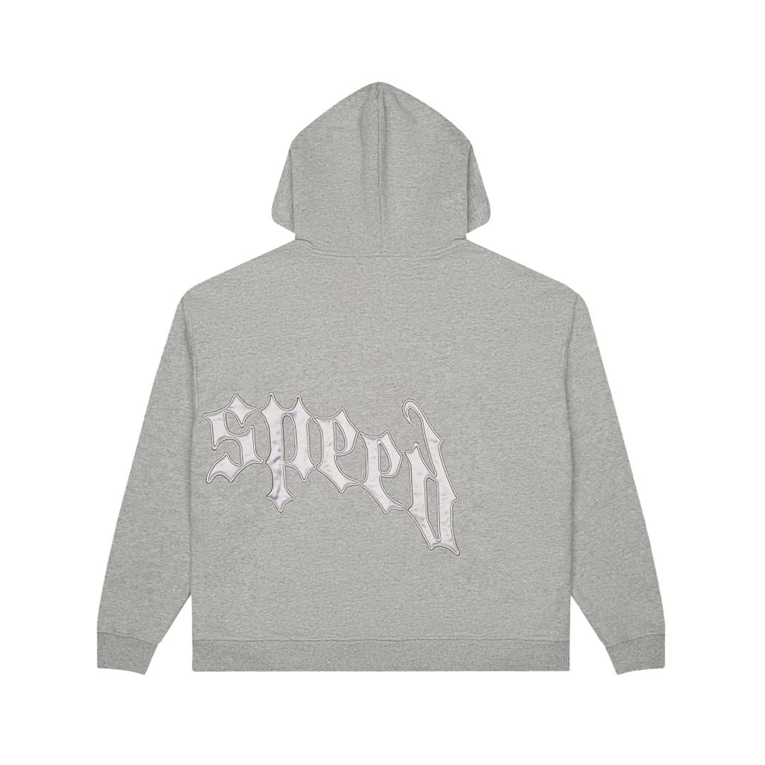 Godspeed Grey Silver Satin Sweatsuit Hoodie & Sweatpants Set