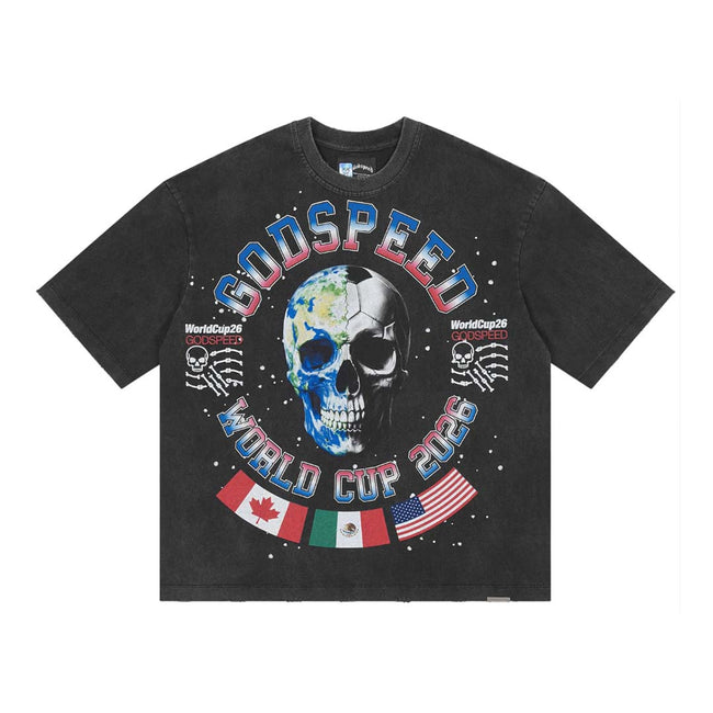 Godspeed Planet Futbol Tee Black Hover Image