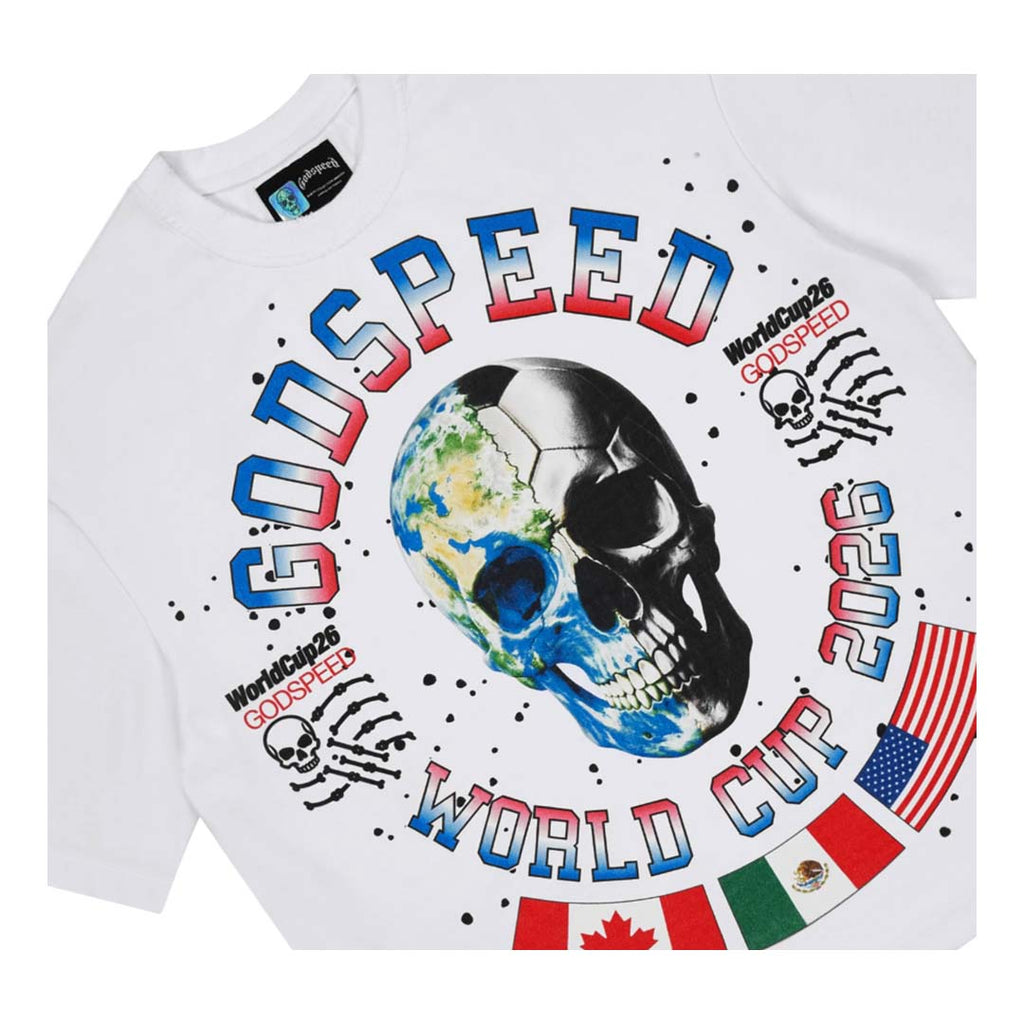 Godspeed Planet Futbol Tee White