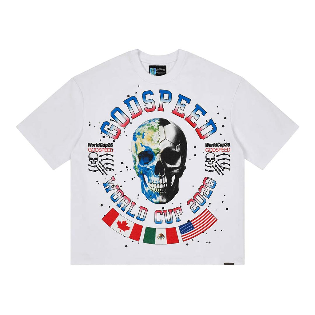 Godspeed Planet Futbol Tee White