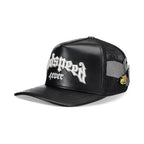Godspeed Forever Black Leather Trucker Hat