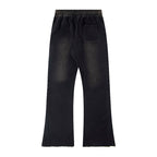 Hellstar Fleece Washed Graphic Sweatpants (Black)