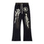 Hellstar Fleece Washed Graphic Sweatpants (Black)