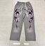 HELLSTAR Pink Flame Graphic Vintage Wash Sweatpants