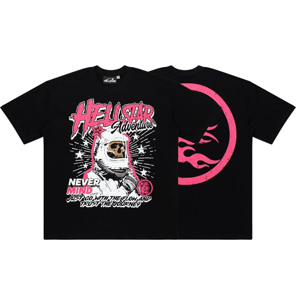 Hellstar Studios Globe Graphic Oversized T-Shirt - Black