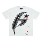 Hellstar Splatter Star Big H Graphic Oversized T-Shirt