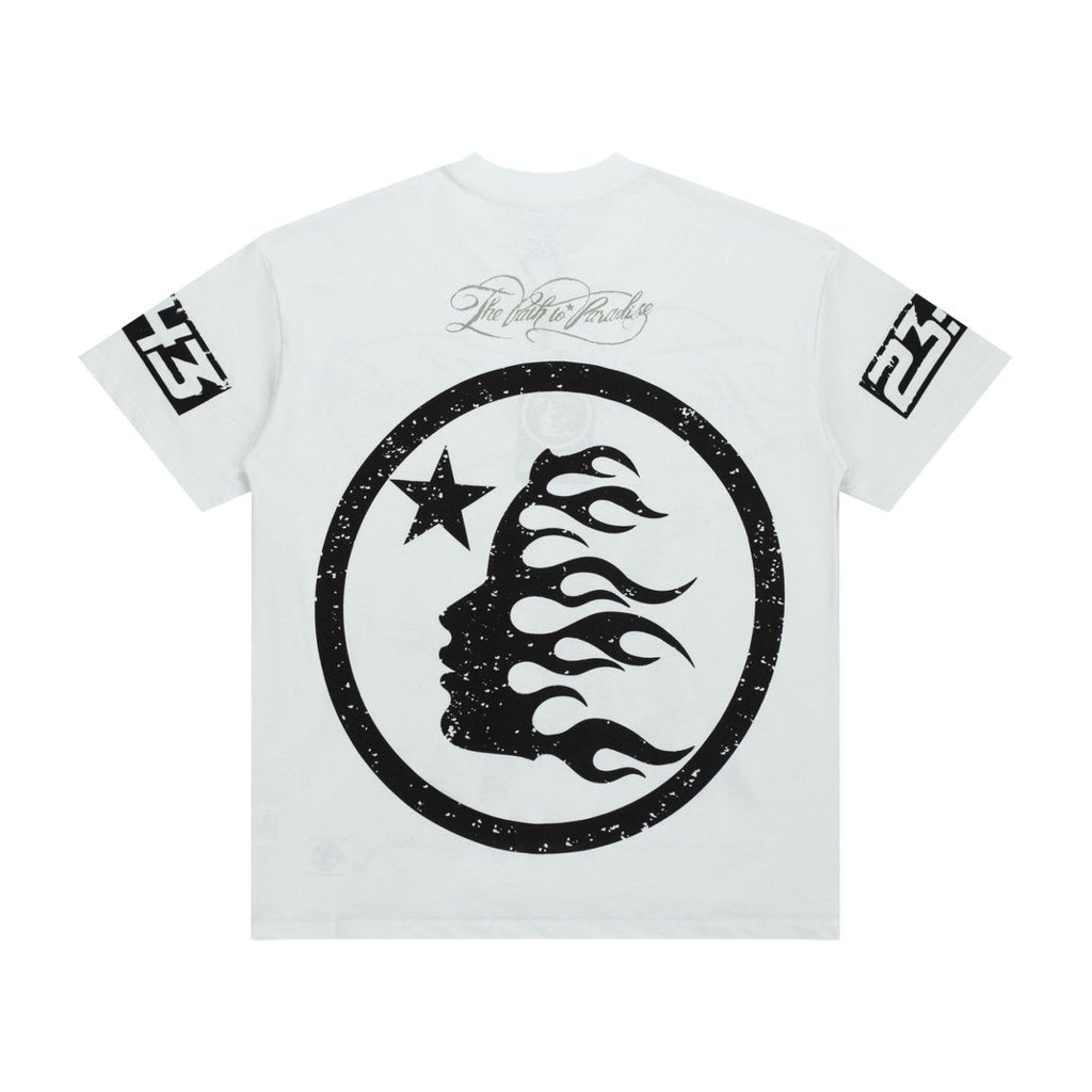 Hellstar Path to Paradise Graphic Oversized T-Shirt - Streetwear Washed Black