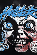 Hellstar "Don't You Wanna Play?" Graphic Oversized T-Shirt - Washed Black