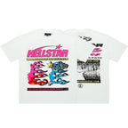 Hellstar Studios Half-Face Portrait Graphic Oversized T-Shirt