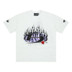Hellstar Flame Graphic Oversized T-Shirt - Black