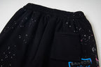 Hellstar Rhinestone & Washed Graphic Sweatpants (Black)