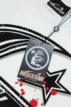 Hellstar Splatter Star Big H Graphic Oversized T-Shirt