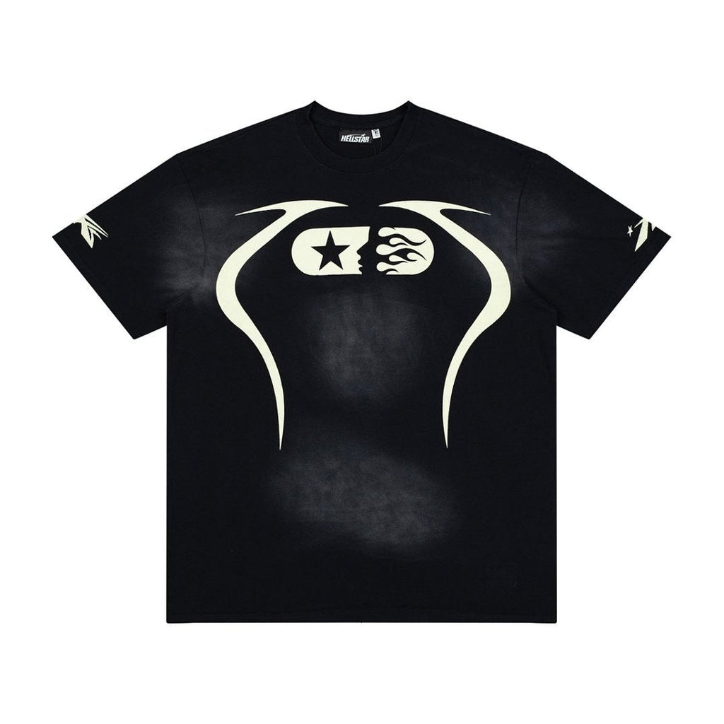 Hellstar Star Flame Face Graphic Oversized T-Shirt
