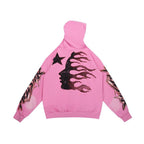 HELLSTAR Flame Logo Gradient Vintage Wash Hoodie