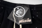 Hellstar Rhinestone & Washed Graphic Sweatpants (Black)