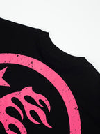 Hellstar Studios Globe Graphic Oversized T-Shirt - Black