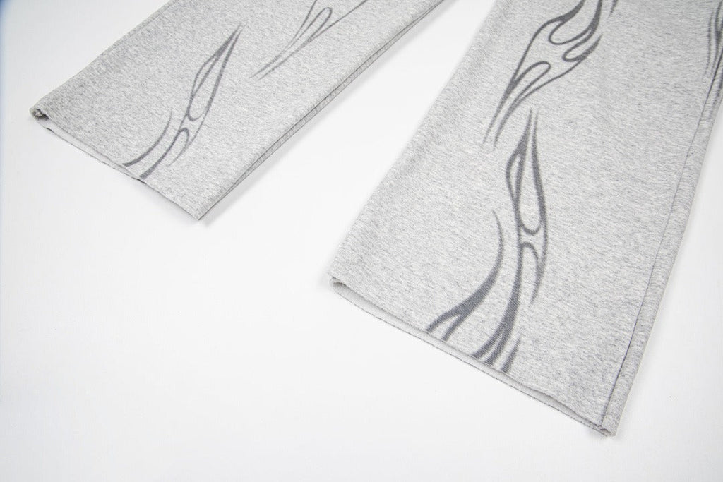 Hellstar High-Definition Graphic Sweatpants (Grey)