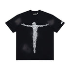 Hellstar Brain Cross Graphic Oversized Cotton T-Shirt