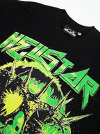 Hellstar Studios Globe Graphic Oversized T-Shirt - Black