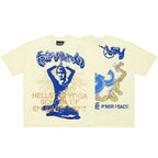 Hellstar Studios Yoga Large Logo Graphic Oversized T-Shirt