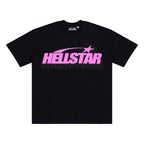 Hellstar Studios Rhinestone Graphic Oversized T-Shirt - Black