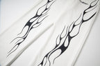 Hellstar Washed Fleece Graphic Sweatpants (White)