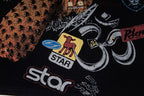 Hellstar Spiky Graphic Oversized T-Shirt in Black