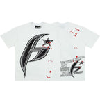 Hellstar Splatter Star Big H Graphic Oversized T-Shirt
