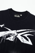 Hellstar Distressed Rip & Fray Vintage Washed Graphic T-Shirt