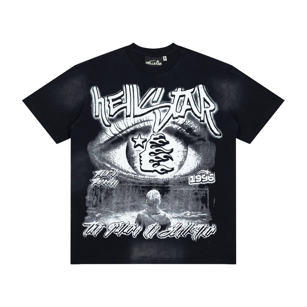 Hellstar Vintage Washed Eye Print T-shirt