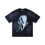 Hellstar Washed Black Graphic T-Shirt