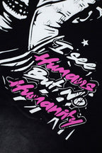 Hellstar Studios "FOR THE SUN" Graphic Oversized T-Shirt - Black