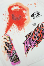 Hellstar Paint Splatter Graffiti Graphic Oversized T-Shirt - Washed Black
