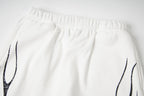 Hellstar Washed Fleece Graphic Sweatpants (White)